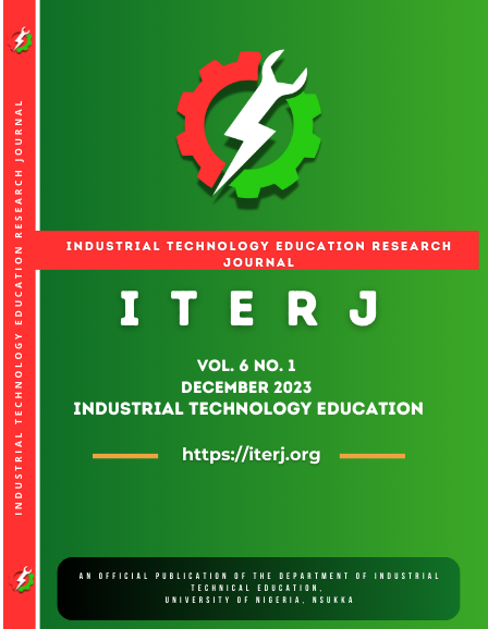 					View Vol. 6 No. 1 (2023): Industrial Technology Education
				